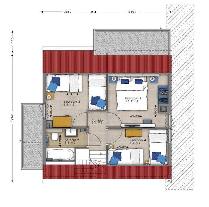 Vondellaan 60 a 455, Zandvoort plattegrond-9