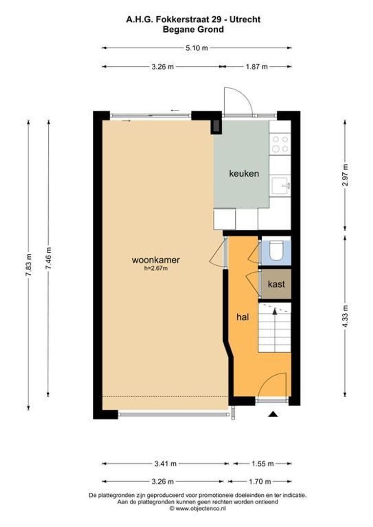 A.H.G. Fokkerstraat 29, Utrecht plattegrond-30
