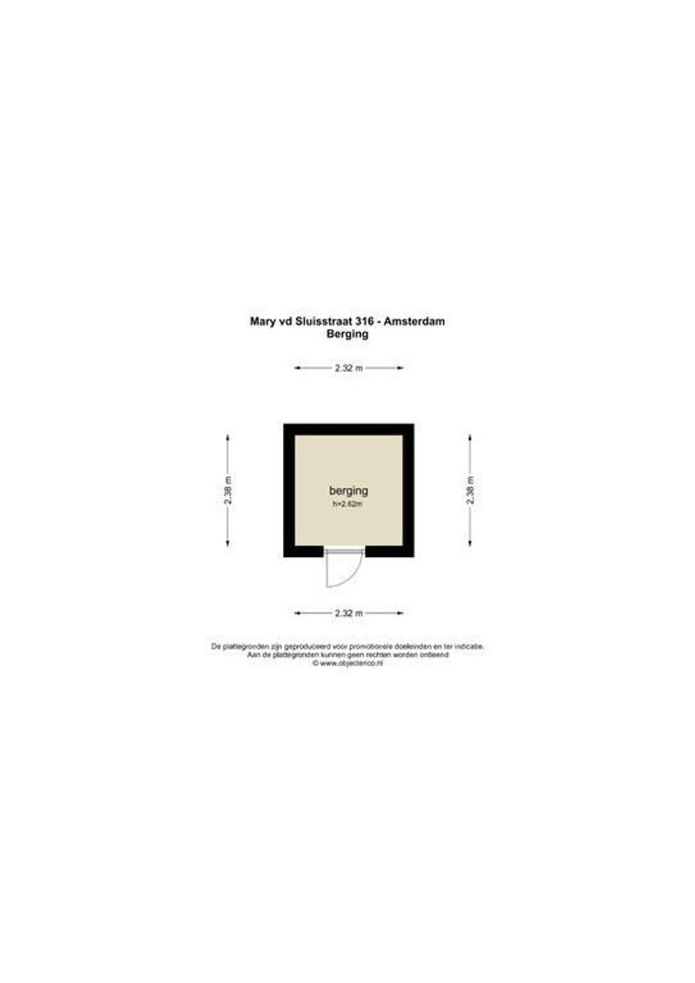 Mary van der Sluisstraat 316 +P, Amsterdam plattegrond-31