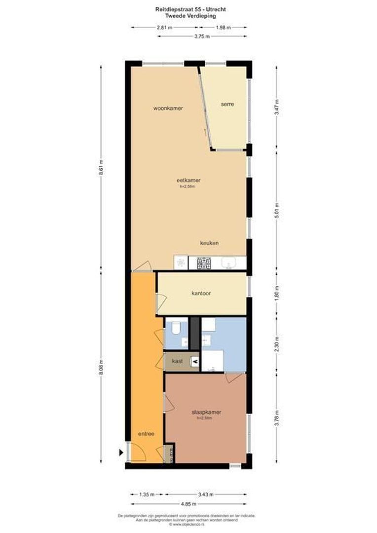 Reitdiepstraat 55 +P, Utrecht plattegrond-29