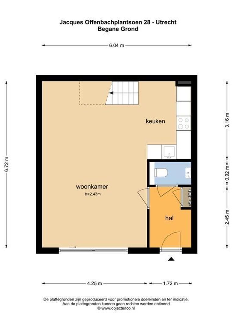 Jacques Offenbachplantsoen 29, Utrecht plattegrond-29