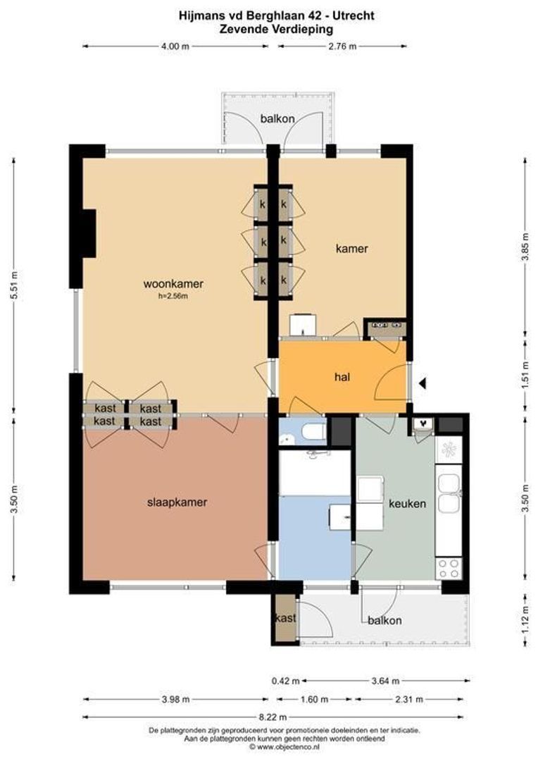 Hijmans van den Berghlaan 42, Utrecht plattegrond-32