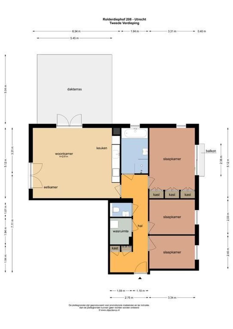 Rolderdiephof 208, Utrecht plattegrond-38