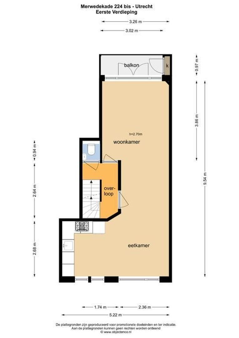 Merwedekade 224 bis, Utrecht plattegrond-34