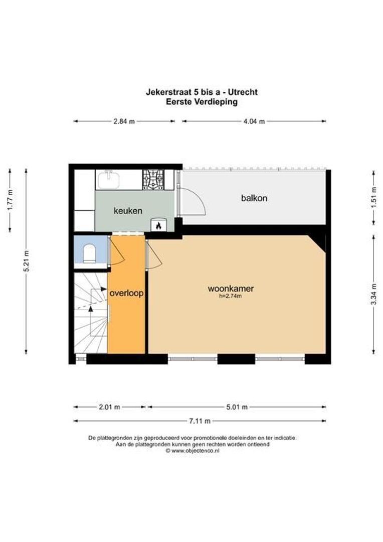 Jekerstraat 5 Bis A, Utrecht plattegrond-31