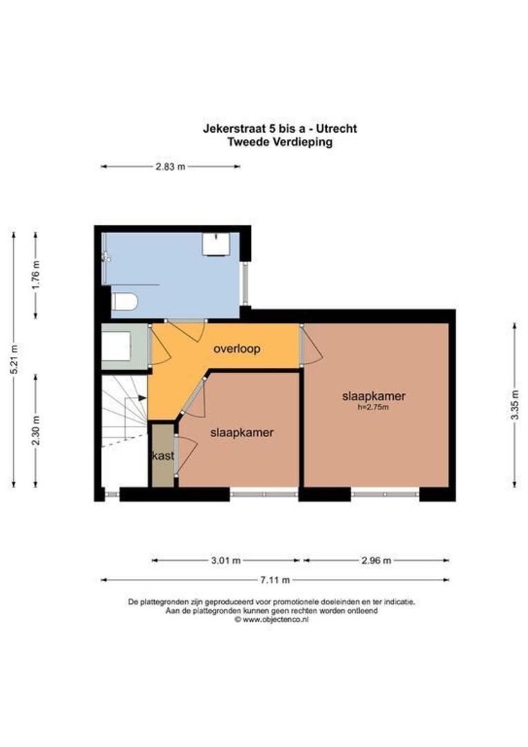 Jekerstraat 5 Bis A, Utrecht plattegrond-31
