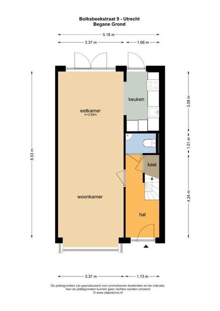 Bolksbeekstraat 9, Utrecht plattegrond-31