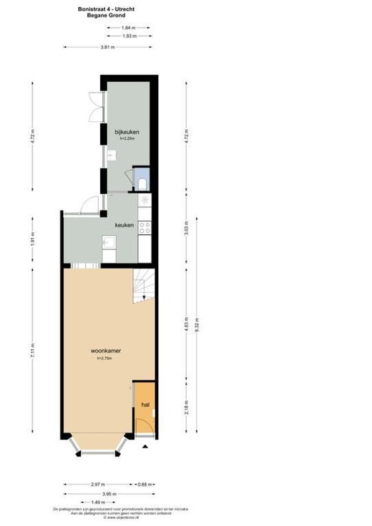 Bonistraat 4, Utrecht plattegrond-34