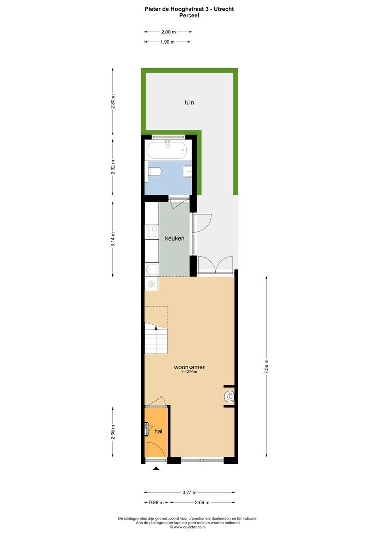 Pieter de Hooghstraat 3, Utrecht plattegrond-33