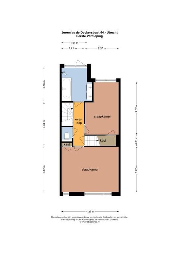 Jeremias de Deckerstraat 44, Utrecht plattegrond-44