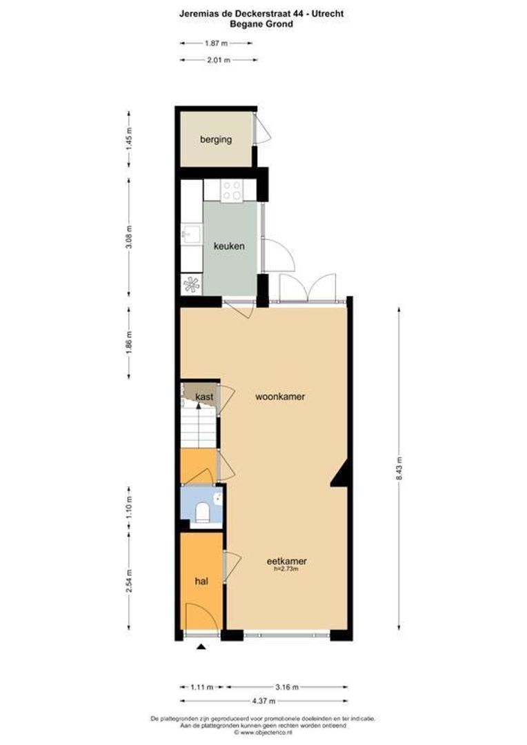 Jeremias de Deckerstraat 44, Utrecht plattegrond-44