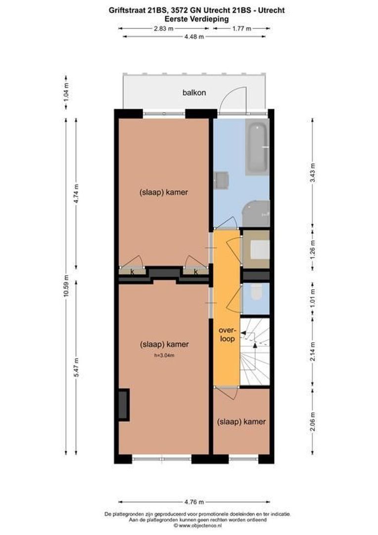 Griftstraat 21 bis, Utrecht plattegrond-40