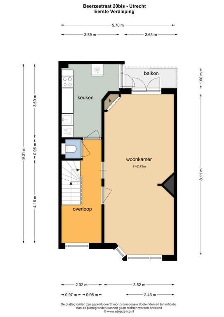 Beerzestraat 20 bis, Utrecht plattegrond-30