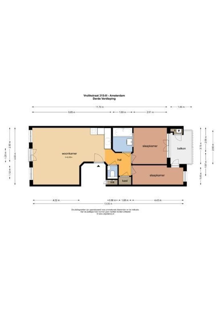 Vrolikstraat 315 3, Amsterdam plattegrond-23