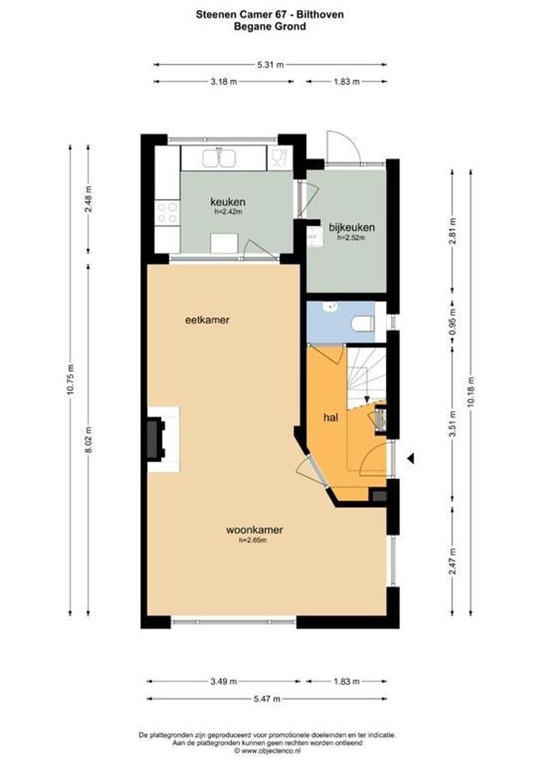 Steenen Camer 67, Bilthoven plattegrond-36