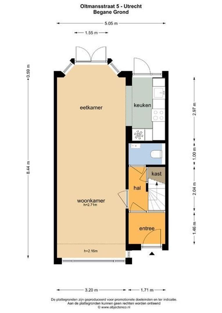 Oltmansstraat 5, Utrecht plattegrond-46