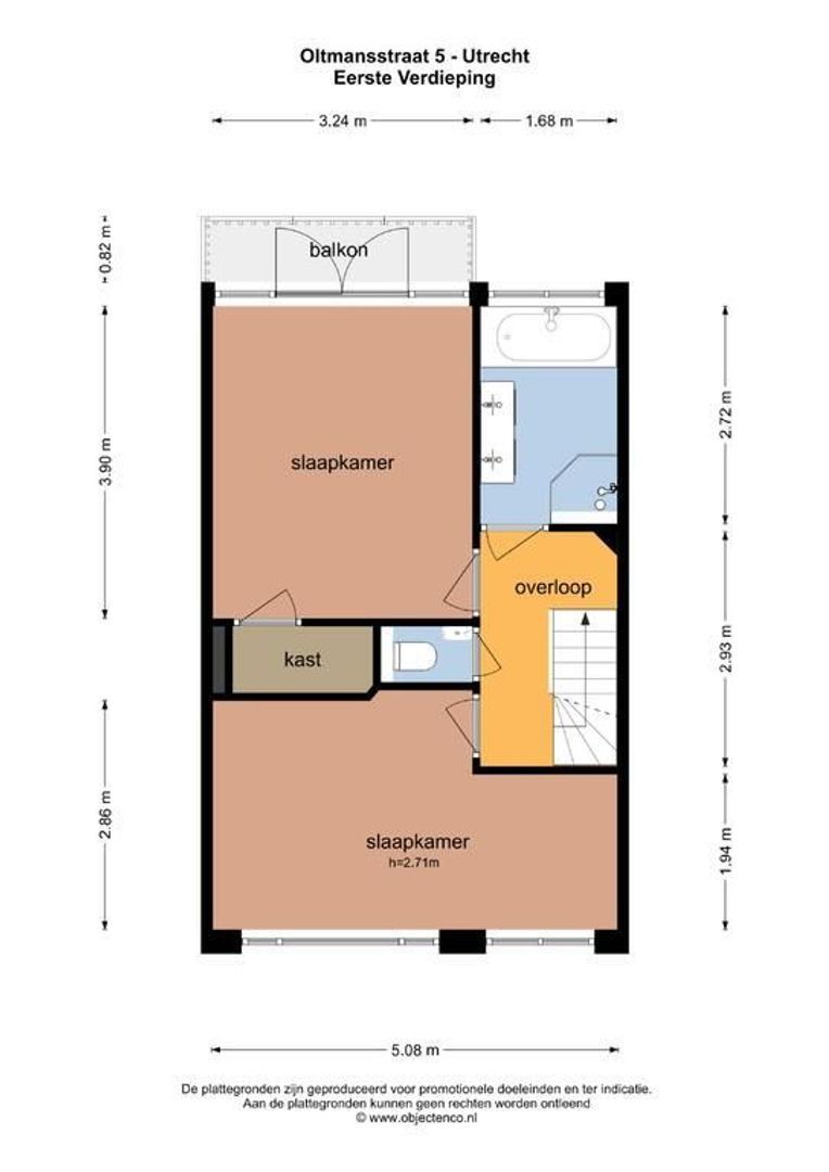 Oltmansstraat 5, Utrecht plattegrond-46