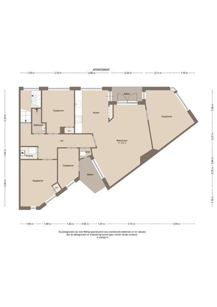 Balijelaan 18 BSA, Utrecht plattegrond-32