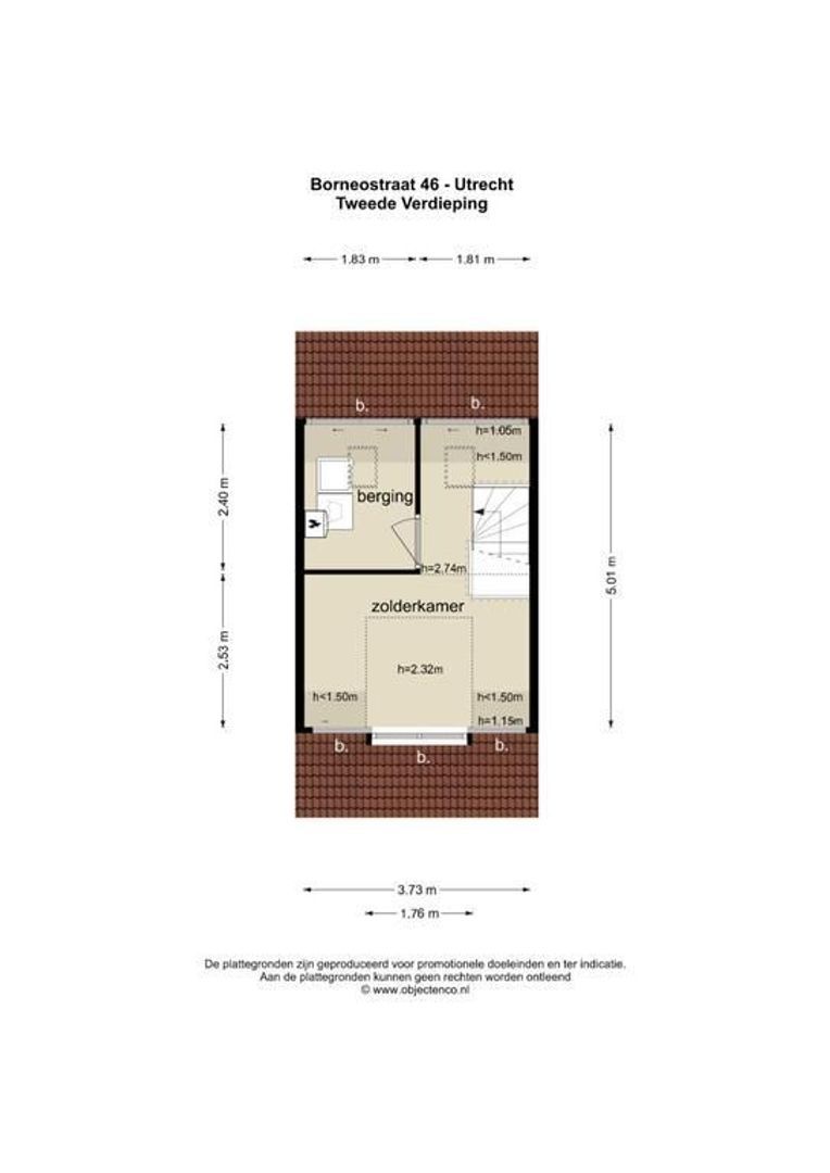Borneostraat 46, Utrecht plattegrond-44