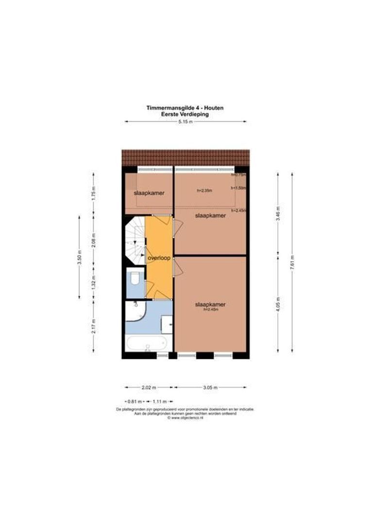 Timmermansgilde 4, Houten plattegrond-40