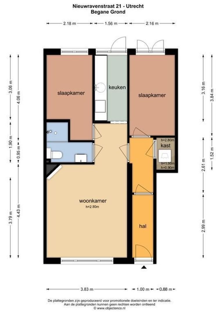 Nieuwravenstraat 21, Utrecht plattegrond-27