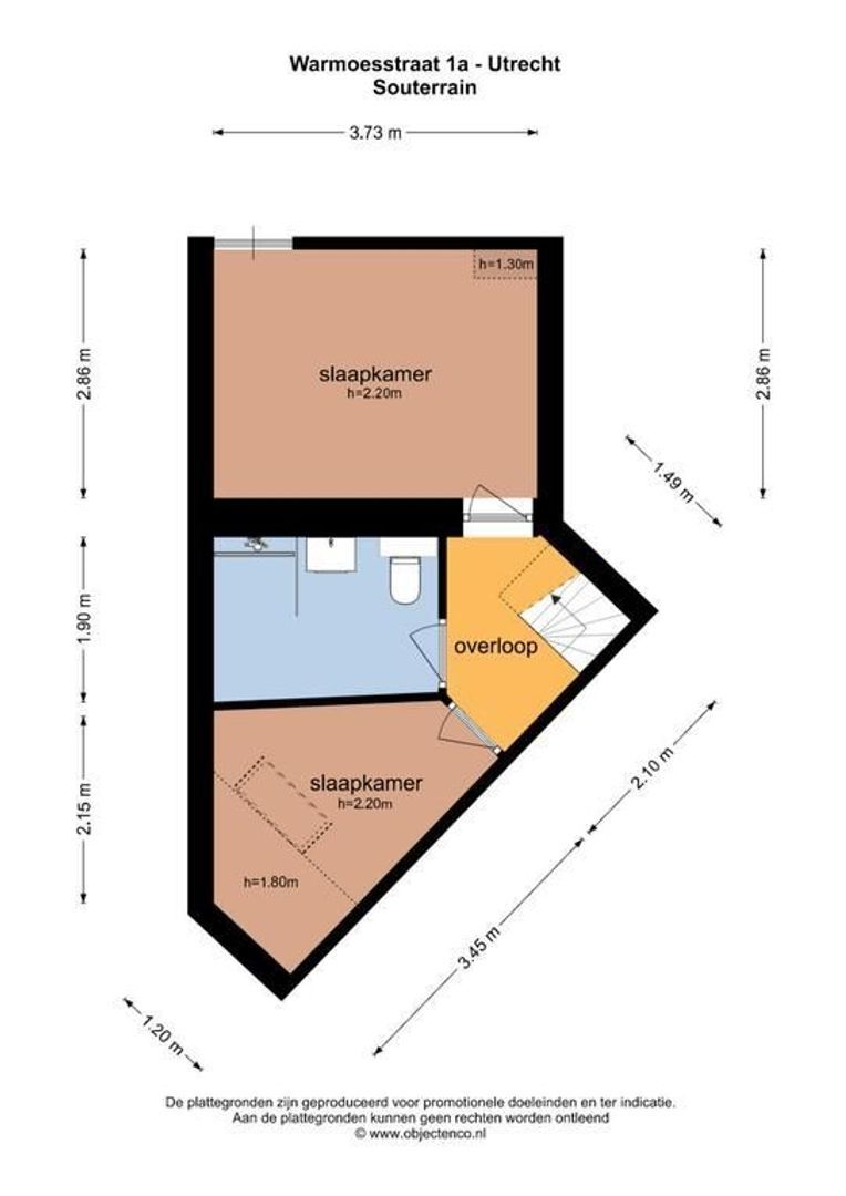 Warmoesstraat 1 A, Utrecht plattegrond-31