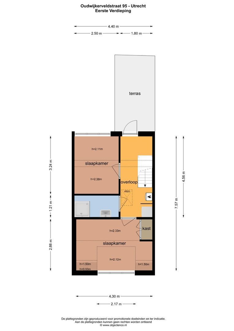 Oudwijkerveldstraat 95, Utrecht plattegrond-39