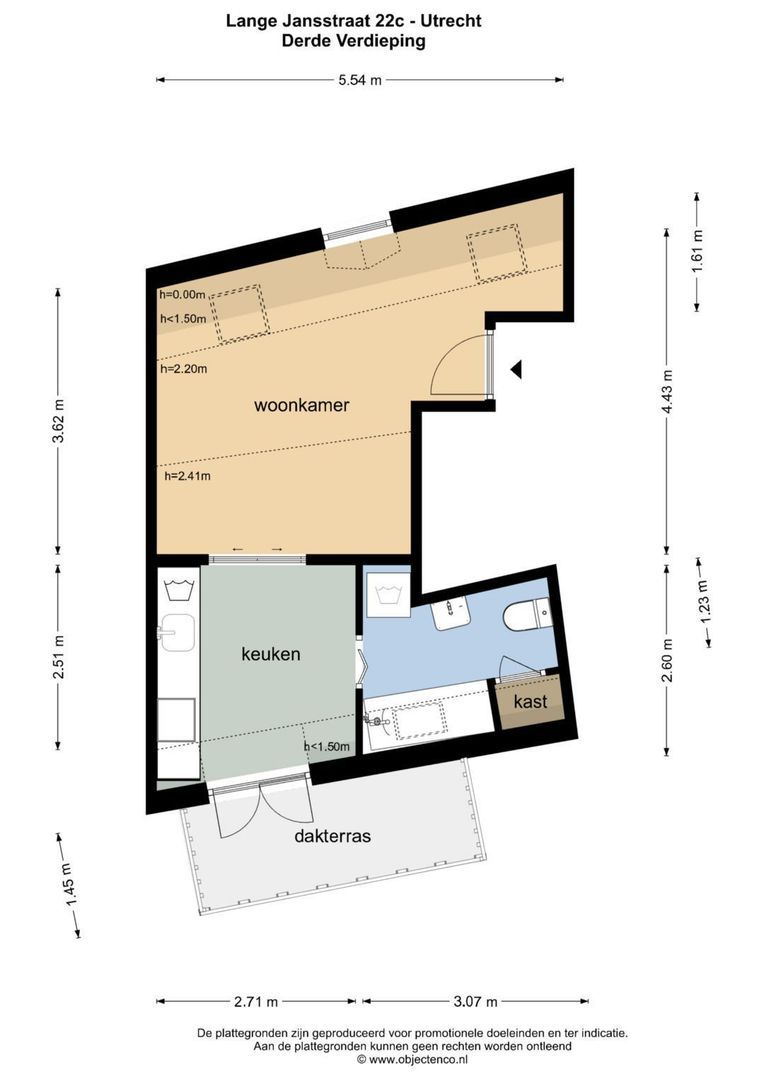 Lange Jansstraat 22 C, Utrecht plattegrond-34
