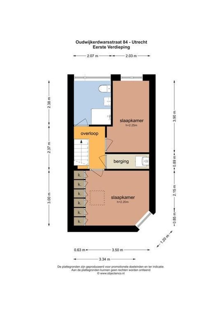 Oudwijkerdwarsstraat 84, Utrecht plattegrond-31