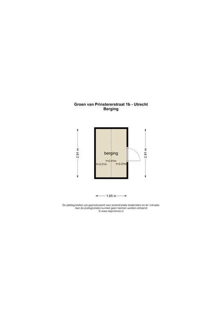Groen van Prinstererstraat 1 B, Utrecht plattegrond-49