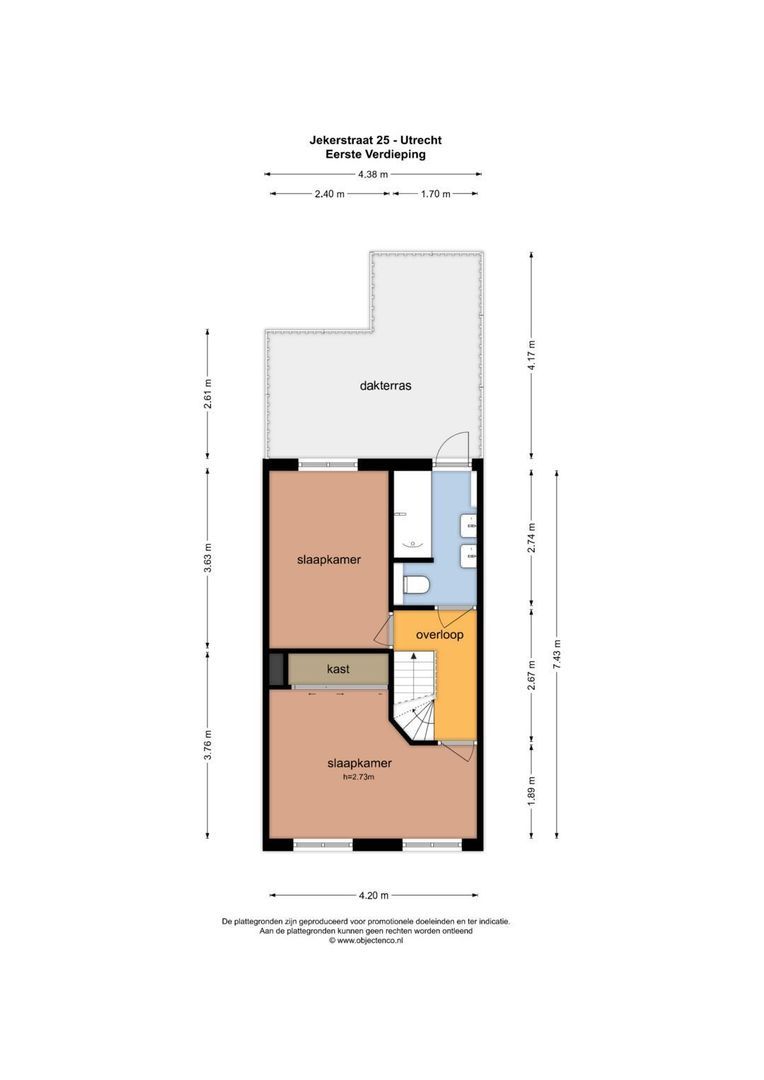 Jekerstraat 25, Utrecht plattegrond-70