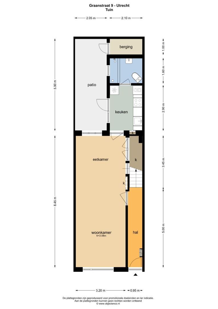 Graanstraat 9, Utrecht plattegrond-41