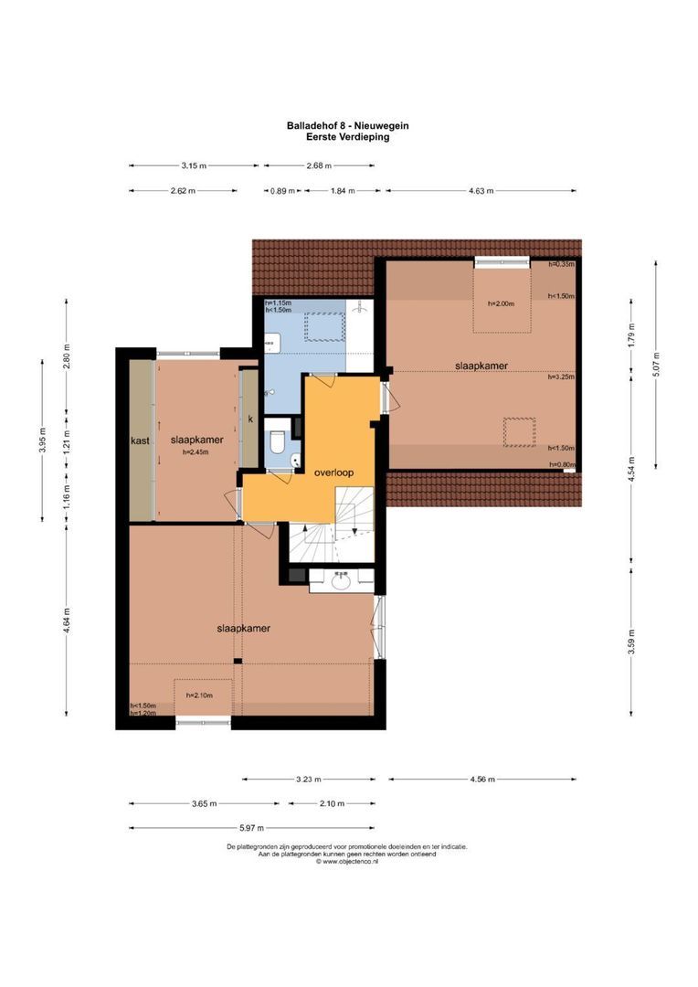 Balladehof 8, Nieuwegein plattegrond-54