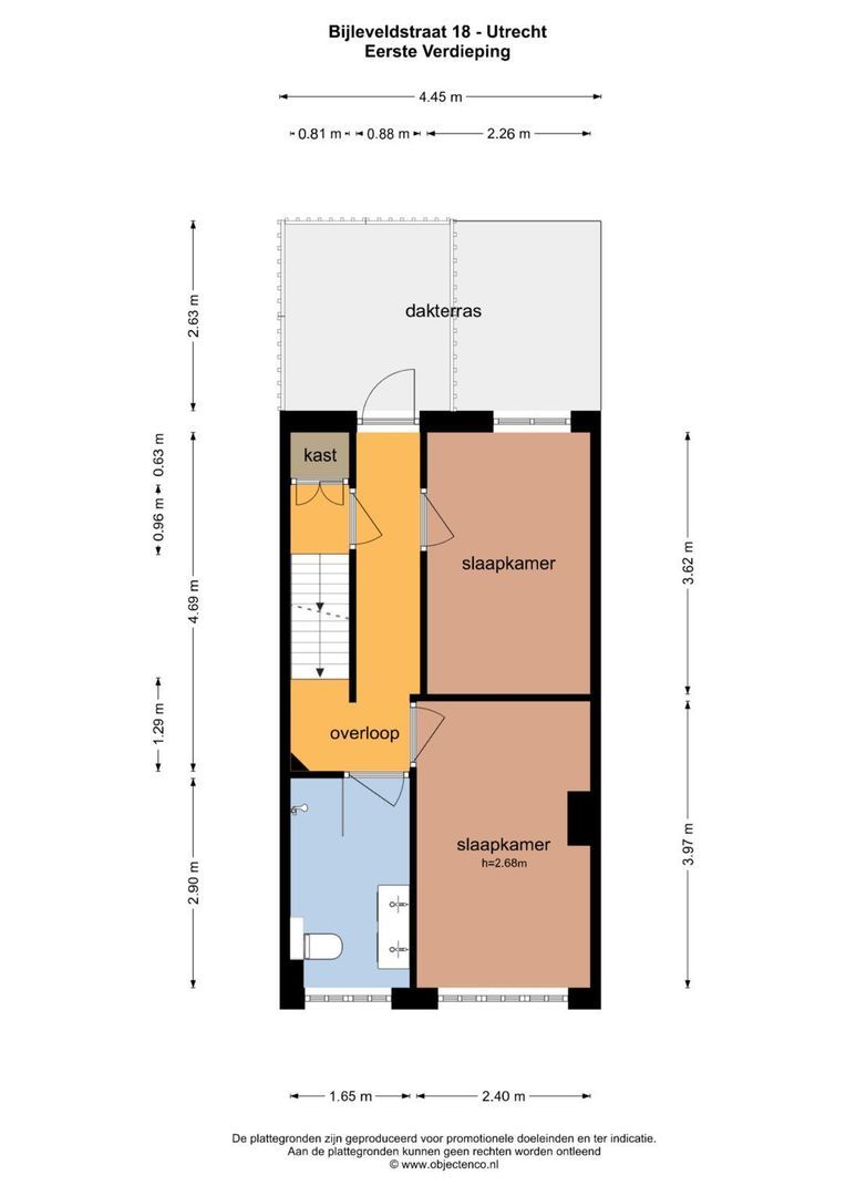 Bijleveldstraat 18, Utrecht plattegrond-46