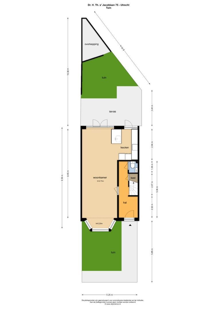 Dr. H. Th. s' Jacoblaan 75, Utrecht plattegrond-53