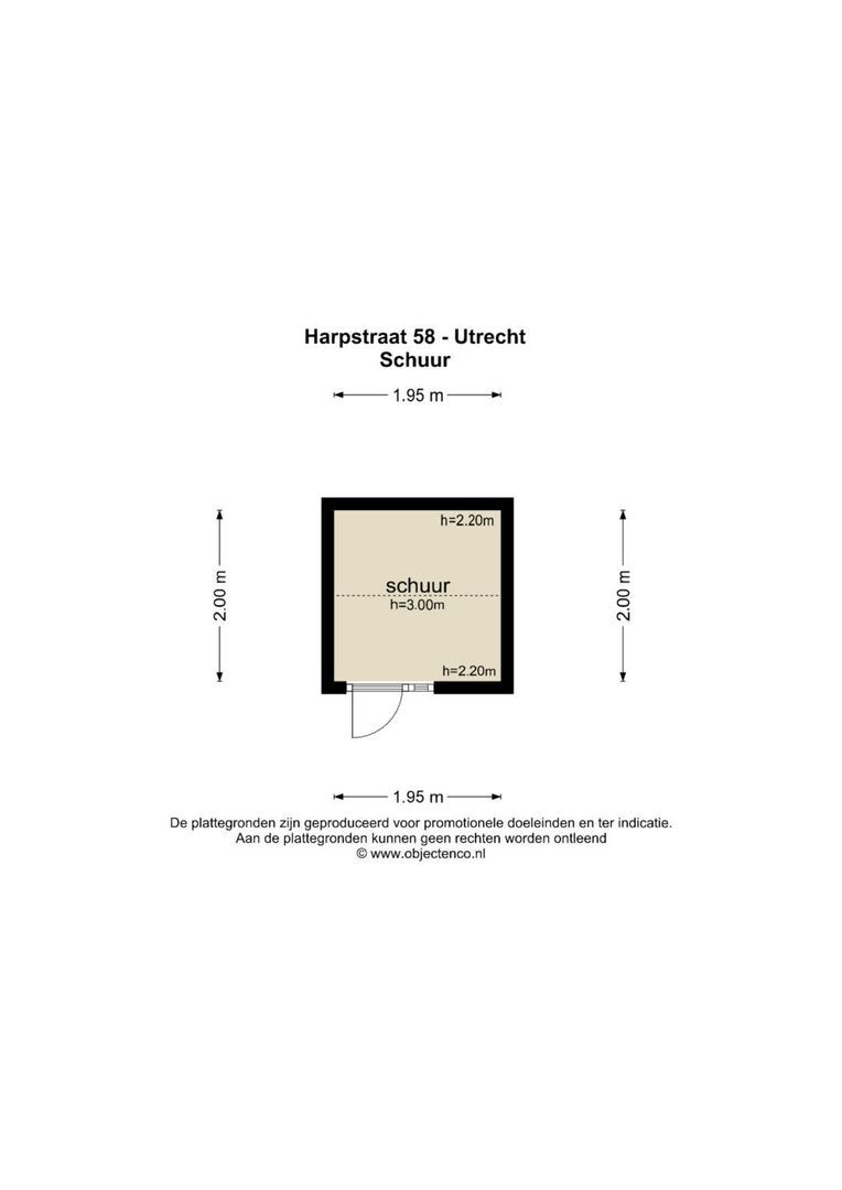 Harpstraat 58, Utrecht plattegrond-36