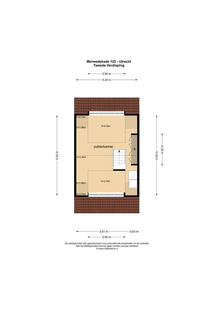 Merwedekade 122, Utrecht plattegrond-66