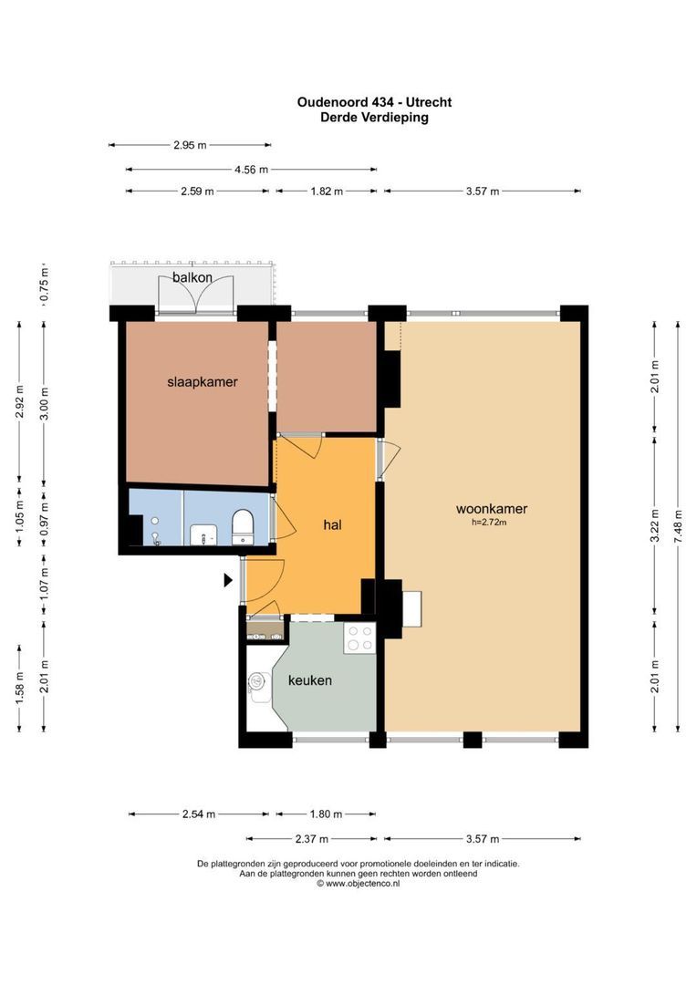 Oudenoord 434, Utrecht plattegrond-30