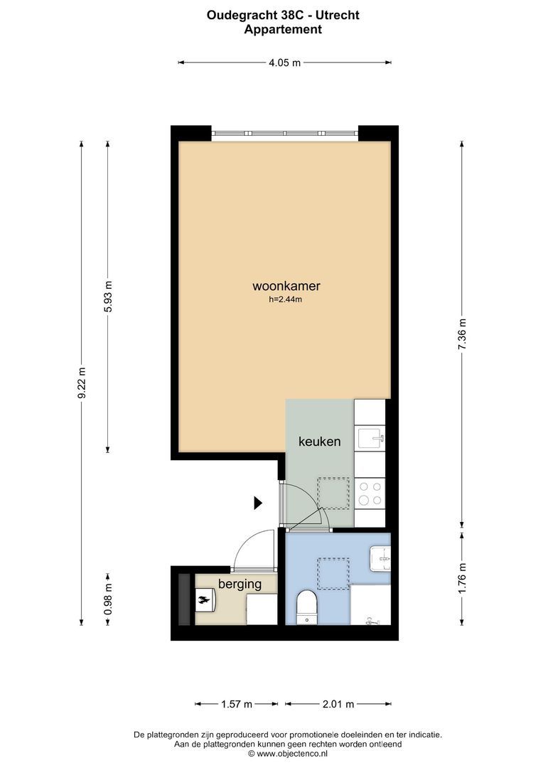 Oudegracht 38 C, Utrecht plattegrond-26