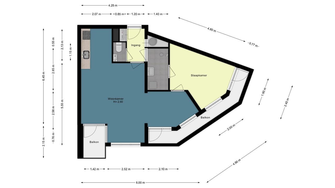 Laan van Meerdervoort 205 P, Den Haag plattegrond-40