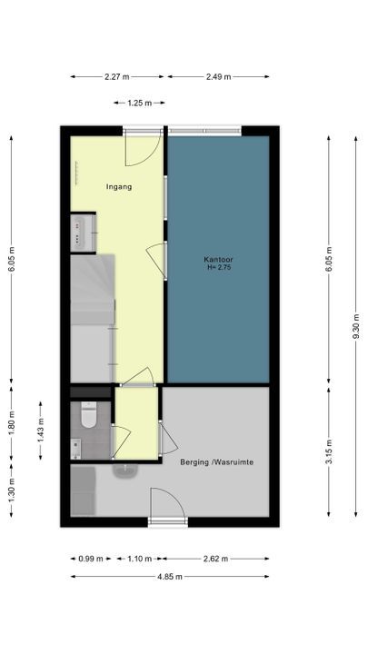Dreves Uitterdijkstraat 12, Den Haag plattegrond-60
