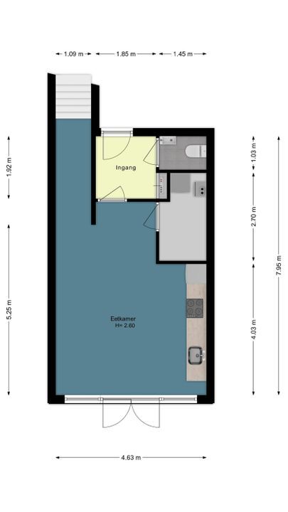 Vondelstraat 26 C, Den Haag plattegrond-77