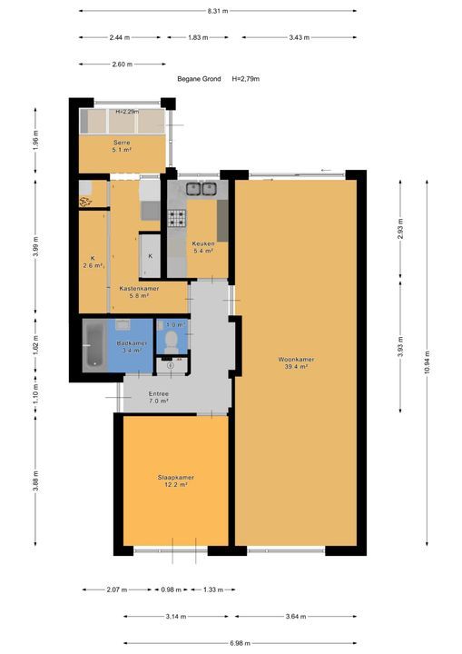 Tortellaan 18, Den Haag plattegrond-46