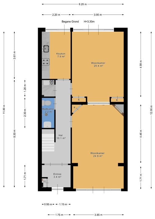 Kanaalweg 32, Den Haag plattegrond-60