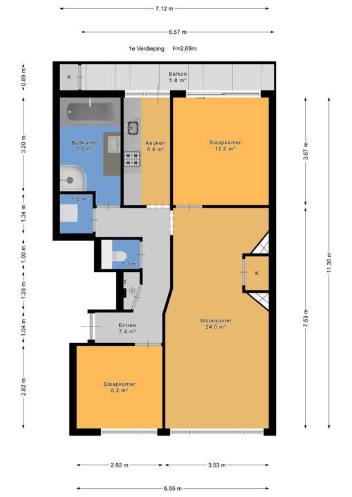 van Halewijnlaan 115, Voorburg plattegrond-34