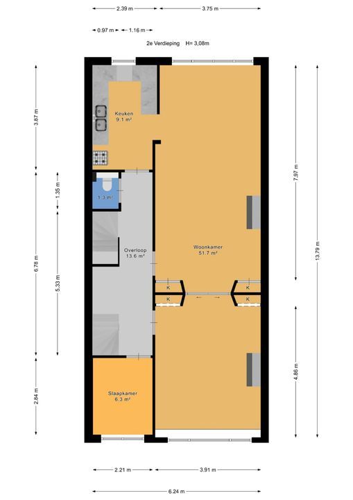 2e Van Blankenburgstraat 118, Den Haag plattegrond-41