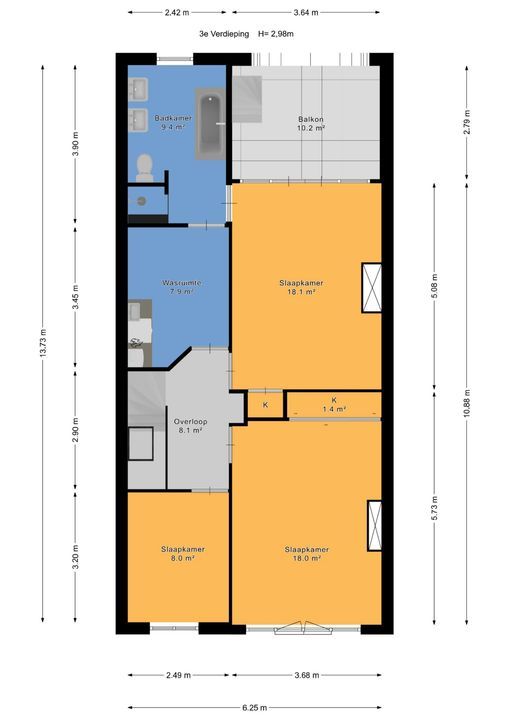 2e Van Blankenburgstraat 118, Den Haag plattegrond-41