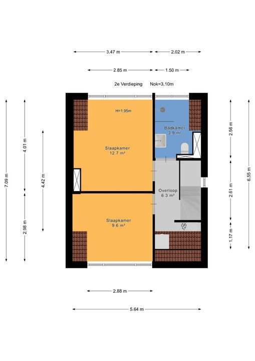 Kraaienlaan 61, Den Haag plattegrond-47