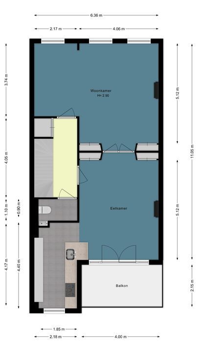 Obrechtstraat 161 A, Den Haag plattegrond-63