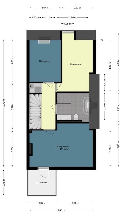 Obrechtstraat 161 A, Den Haag plattegrond-63